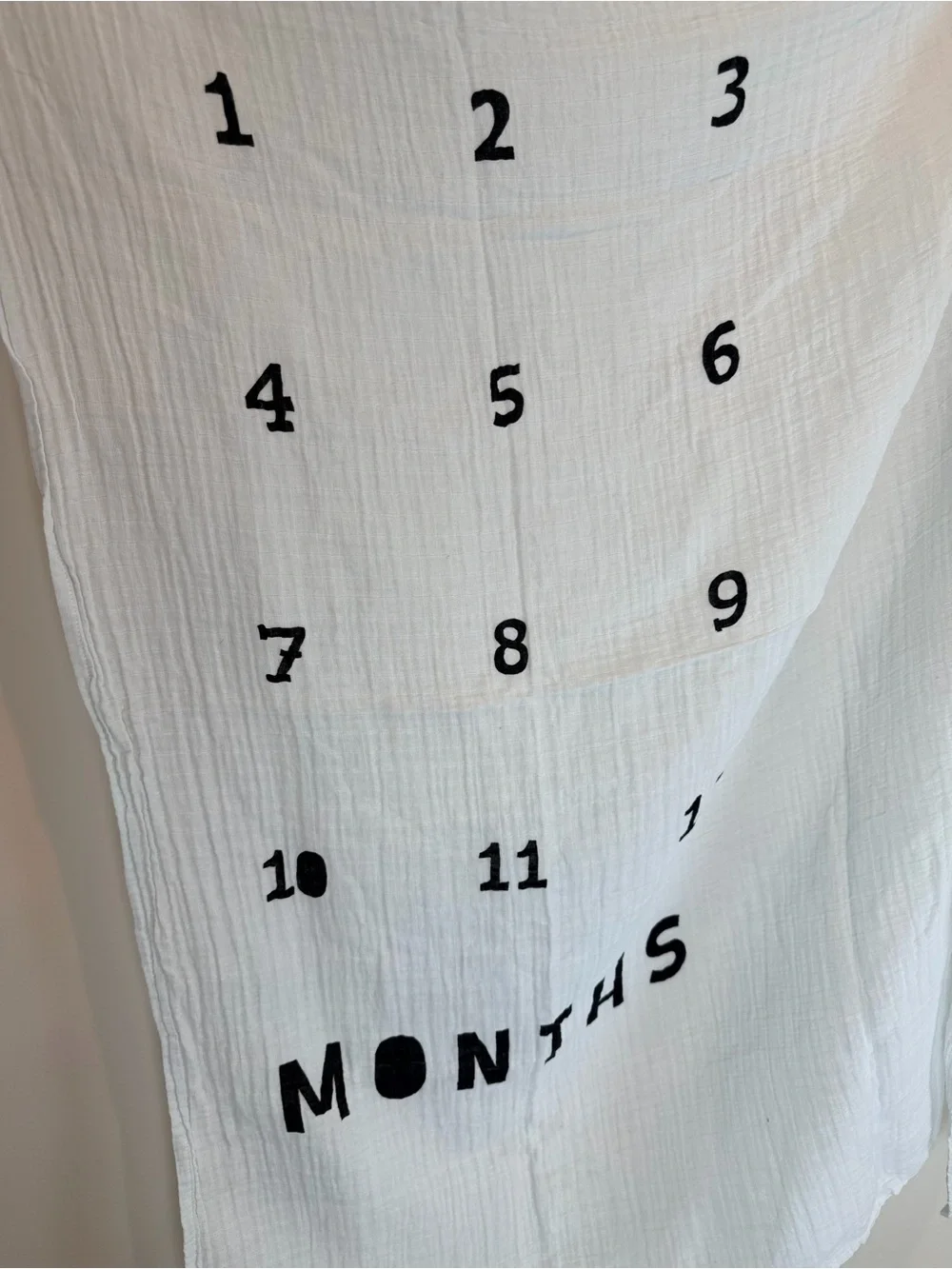 Cloud Island Light Blue Cotton Baby Blanet by Month up to 12 Months